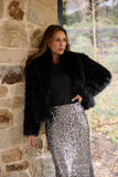 Ritz Skirt Silver Sequin