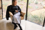 Ritz Skirt Silver Sequin
