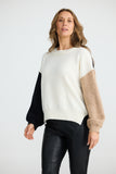 Mischa Knit Off White W Black W Nut