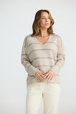 Hallie Knit Taupe W Cocoa