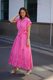 Versailles Dress Hot Pink