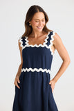 Marlo Midi Dress Navy