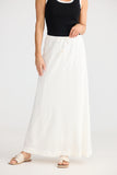 Hettie Bias Skirt Off White