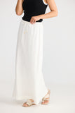 Hettie Bias Skirt Off White