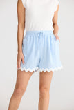 Izzy Ric Rac Short Sky Blue