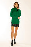 Green Funnel Neck Jumper