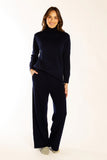 Navy Polo Neck Jumper