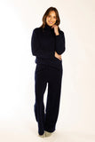 Navy Polo Neck Jumper