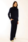 Navy Polo Neck Jumper