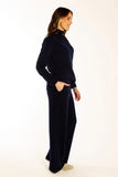 Navy Polo Neck Jumper