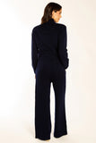Navy Polo Neck Jumper
