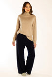 Latte Polo Neck Jumper
