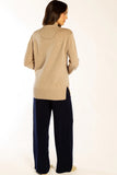 Latte Polo Neck Jumper
