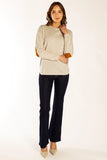 Oatmeal Swing Knit w Tan Patches