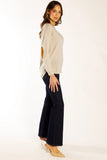 Oatmeal Swing Knit w Tan Patches