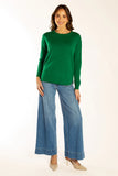 Green Swing Knit w Liberty Patches