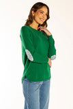 Green Swing Knit w Liberty Patches