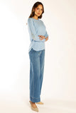 Pale Blue Swing Knit w Liberty Patches