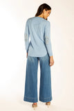 Pale Blue Swing Knit w Liberty Patches