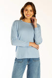 Pale Blue Swing Knit w Liberty Patches