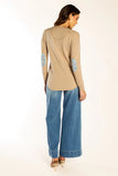 Latte Swing Knit w Liberty Patches