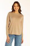 Latte Swing Knit w Liberty Patches