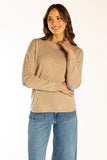 Latte Swing Knit w Liberty Patches