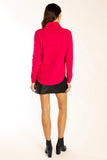 Hot Pink Funnel Neck Jumper