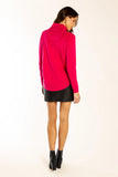 Hot Pink Funnel Neck Jumper