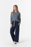 The Hero Stripe Raglan Tee White/Parisian