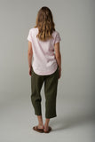 Shaped Hem Tee Pink Touch