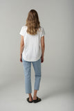 Shaped Hem Tee White