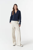 The Collared Henley Parisian Navy