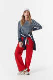 The Show Stopper Stripe Tee White/Parisian
