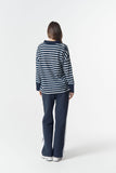 The Breezy Stripe Polo White/Parisian