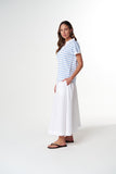 The Day Dream Polo White/ Skyway Blue Stripe