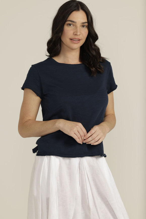 Crew Neck Tee Navy