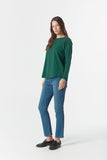 On Repeat Raglan Tee Rain Forest