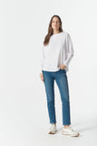 On Repeat Raglan Tee White