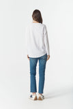 On Repeat Raglan Tee White