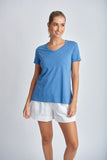 Hi Low Tee Deep Blue