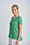 Hi Low Tee Palm Green