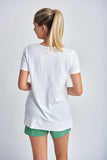 Hi Low Tee White