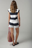 Stripe Shorts White/Parisian
