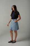 Denim Skirt Light Blue