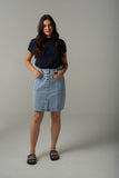 Denim Skirt Light Blue