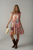 Rodeo Print Mini Sundress