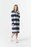 The Go To Rugby Dress Parisian Navy/White