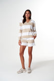 Boyfriend Rugby White/ Safari Stripe