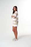 Boyfriend Rugby White/ Safari Stripe